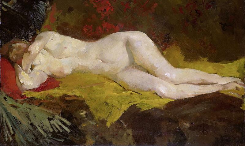 George Hendrik Breitner Reclining nude France oil painting art